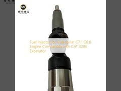 Iniettore carburante per motore Caterpillar C7.1 C6.6 compatibile con escavatore CAT 329E